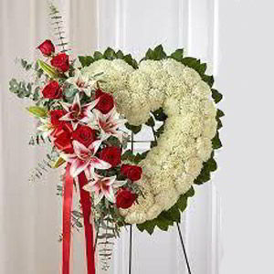 Randolph Florist | Rose Lily Heart