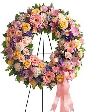 Randolph Florist | Pastel Wreath