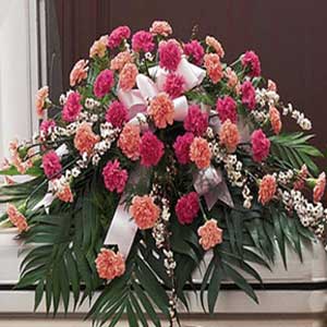 Randolph Florist | Pink Casket Cover