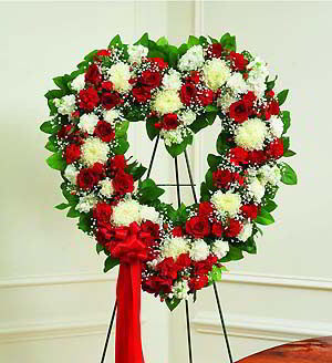 Randolph Florist | Red & White Heart