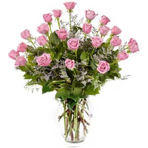 Randolph Florist | 24 Pink Roses