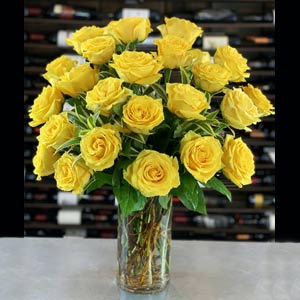 Randolph Florist | 24 Yellow Roses